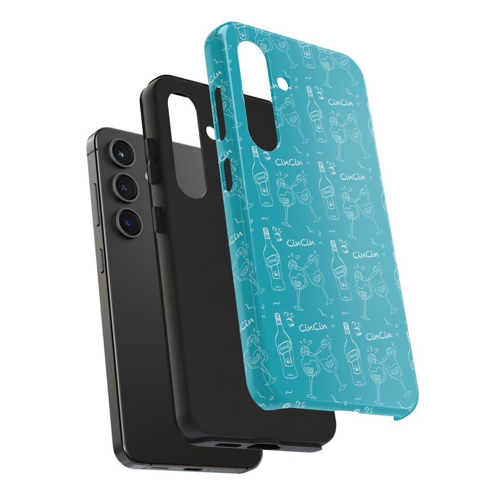 Cin Cin Spritz Tough Phone Case — Turquoise CinCin Brunch Collection Inspired Design