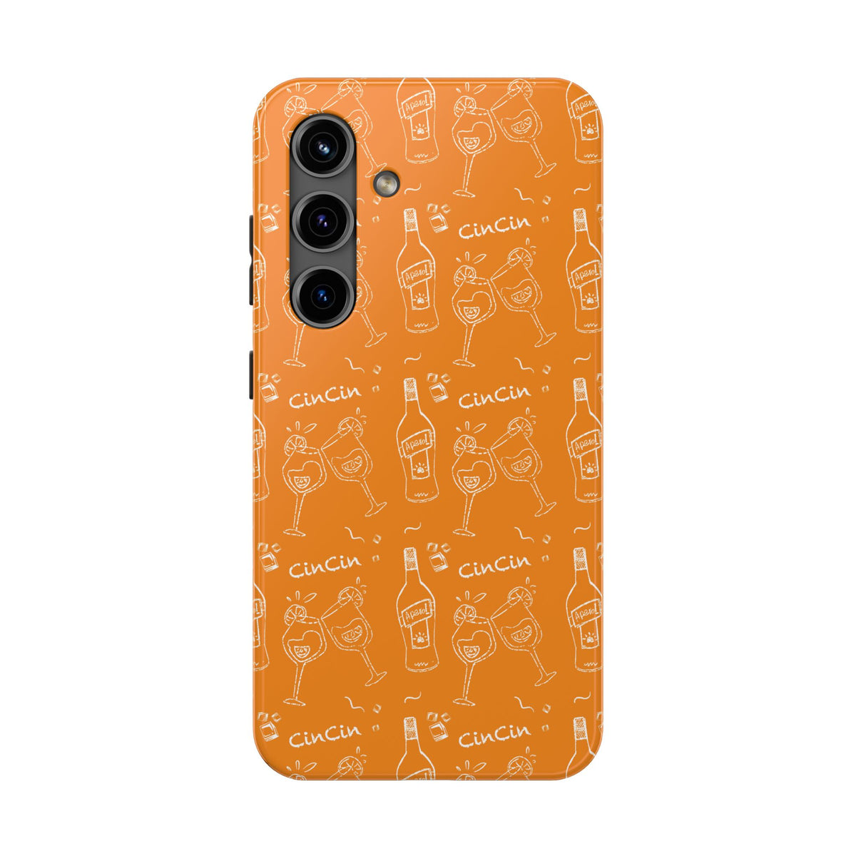 Cin Cin Spritz Tough Phone Case — Orange Citrus Cocktail Pattern