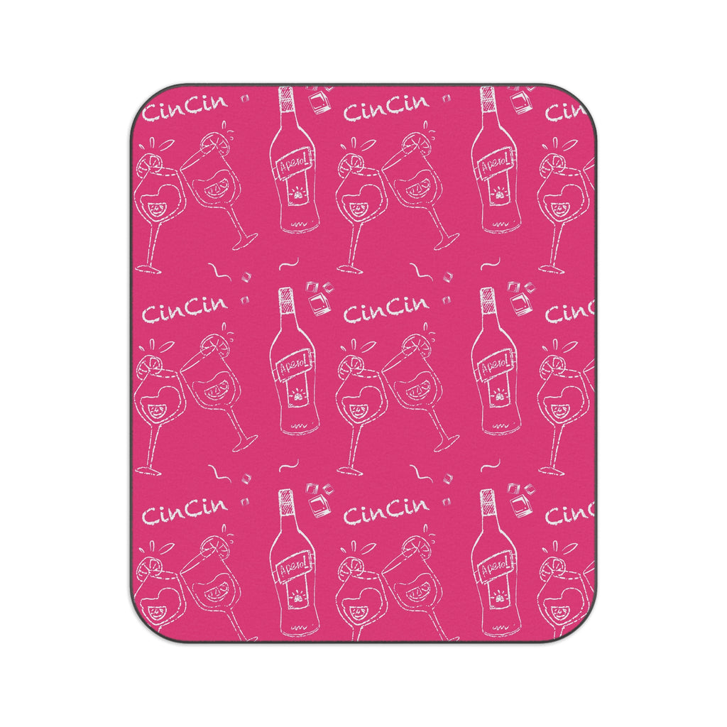 Cin Cin Cocktail Picnic Blanket — Pink Aperol Inspired Design