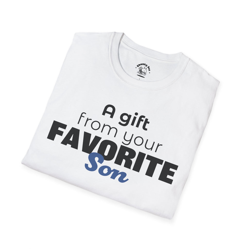 Favorite Son Gift for Mom T-Shirt – Funny Mother’s Day Shirt from Son | Mom Graphic Tee