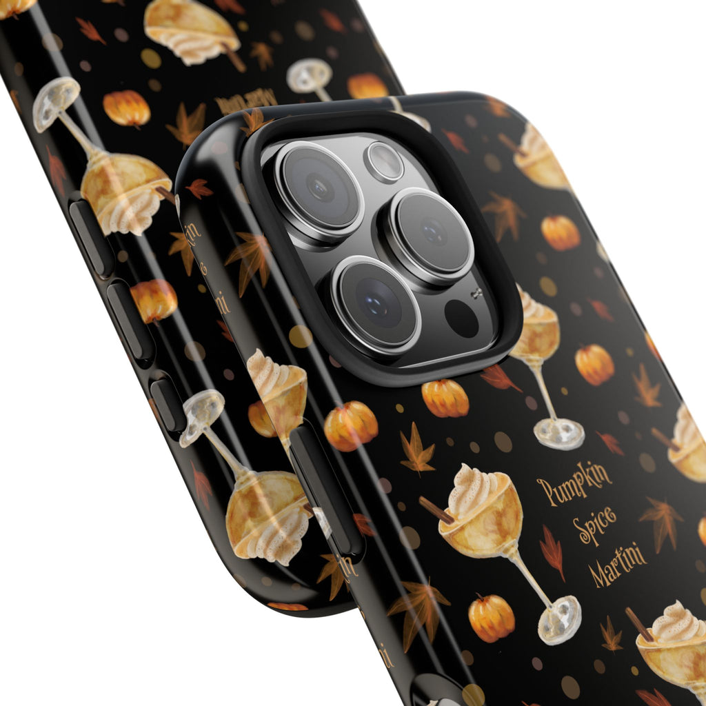 Pumpkin Spice Martini Tough Phone Case — Black Pumpkin Collection Inspired Design