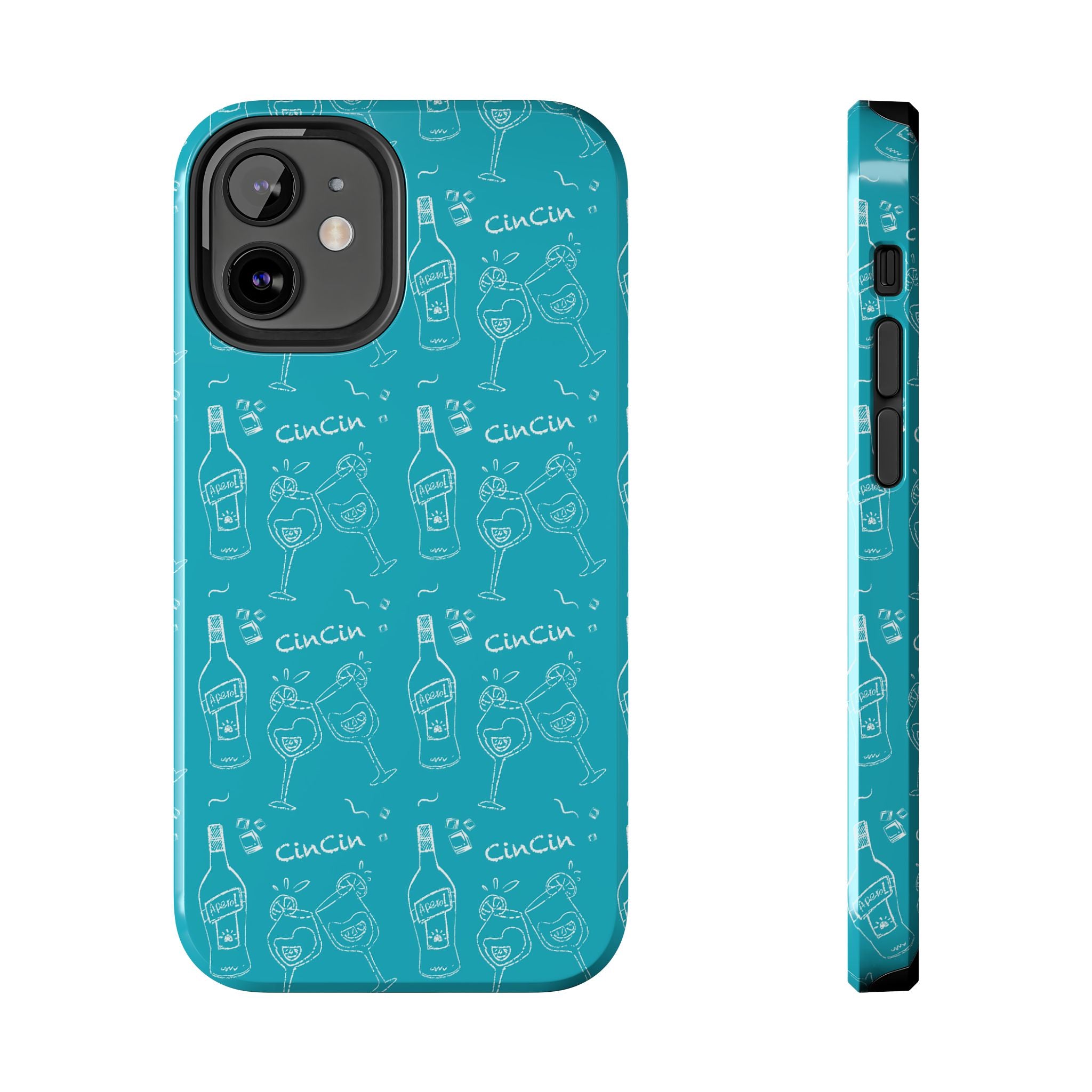 Cin Cin Spritz Tough Phone Case — Turquoise CinCin Brunch Collection Inspired Design