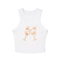 Drinks Cheers Racer Tank Top — Orange Aperol Inspired Design