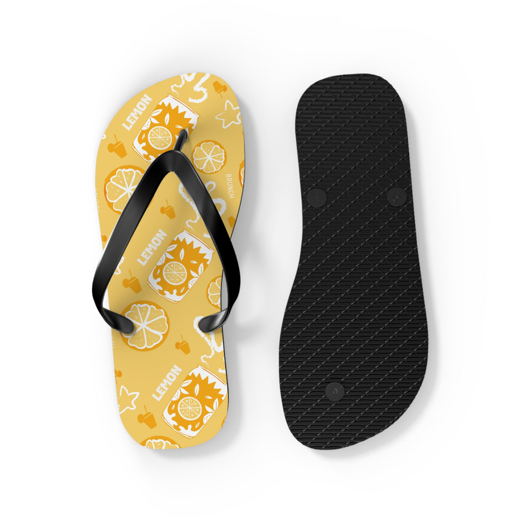 Lemon Fruit Flip Flops – Lemon Brunch Inspired Design