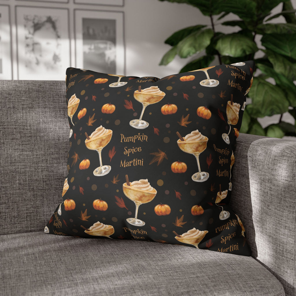 Pumpkin Spice Martini Pillowcase — Black Pumpkin Collection Inspired Design