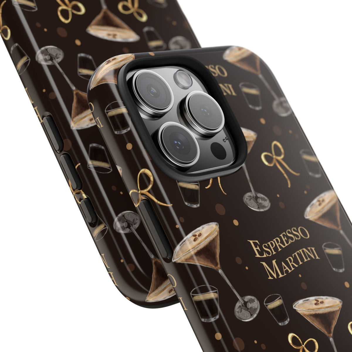 Espresso Martini Tough Phone Case — Dark Brown Espresso Collection Inspired Design