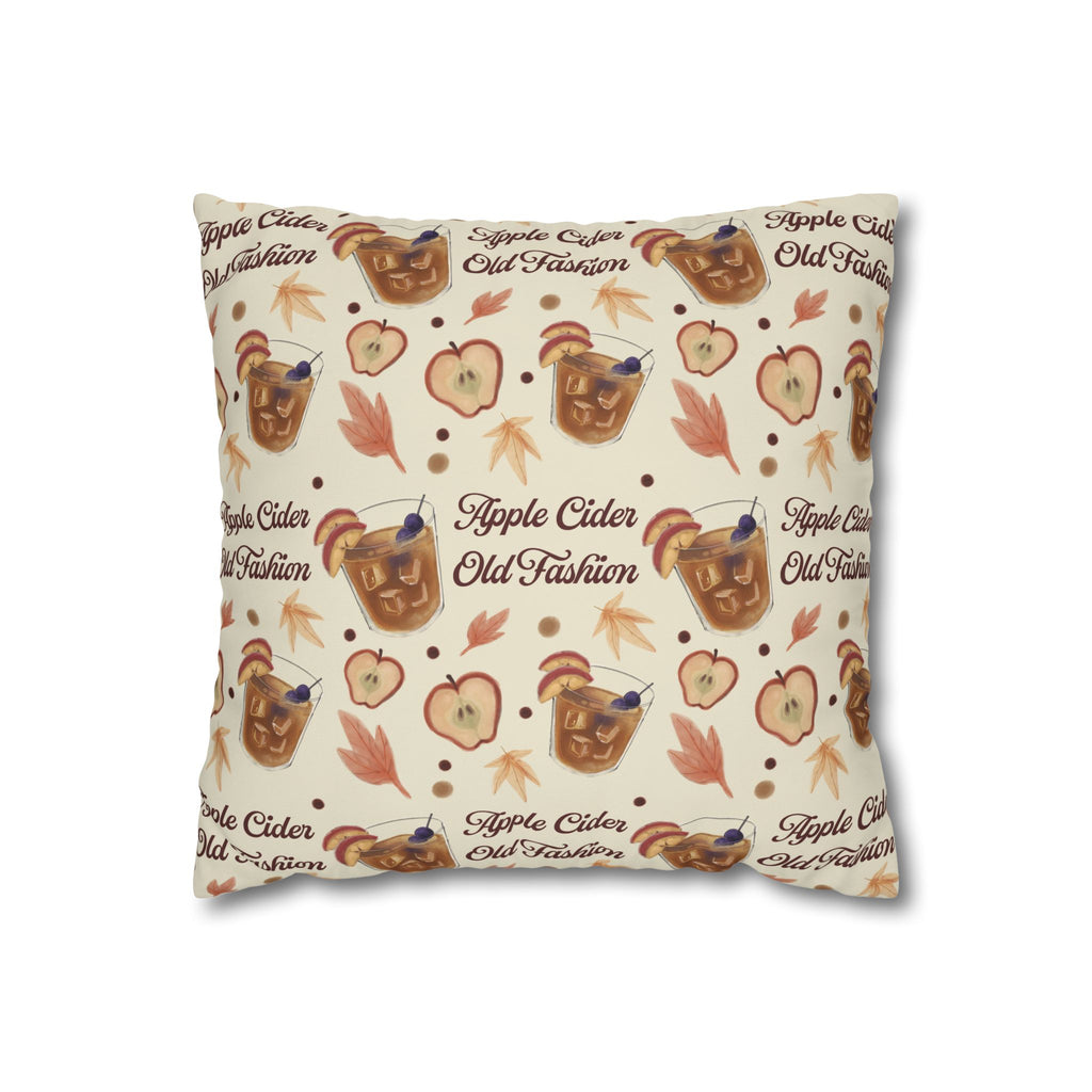 Apple Cider Old Fashion Pillowcase — Beige Apple Cider Collection Inspired Design