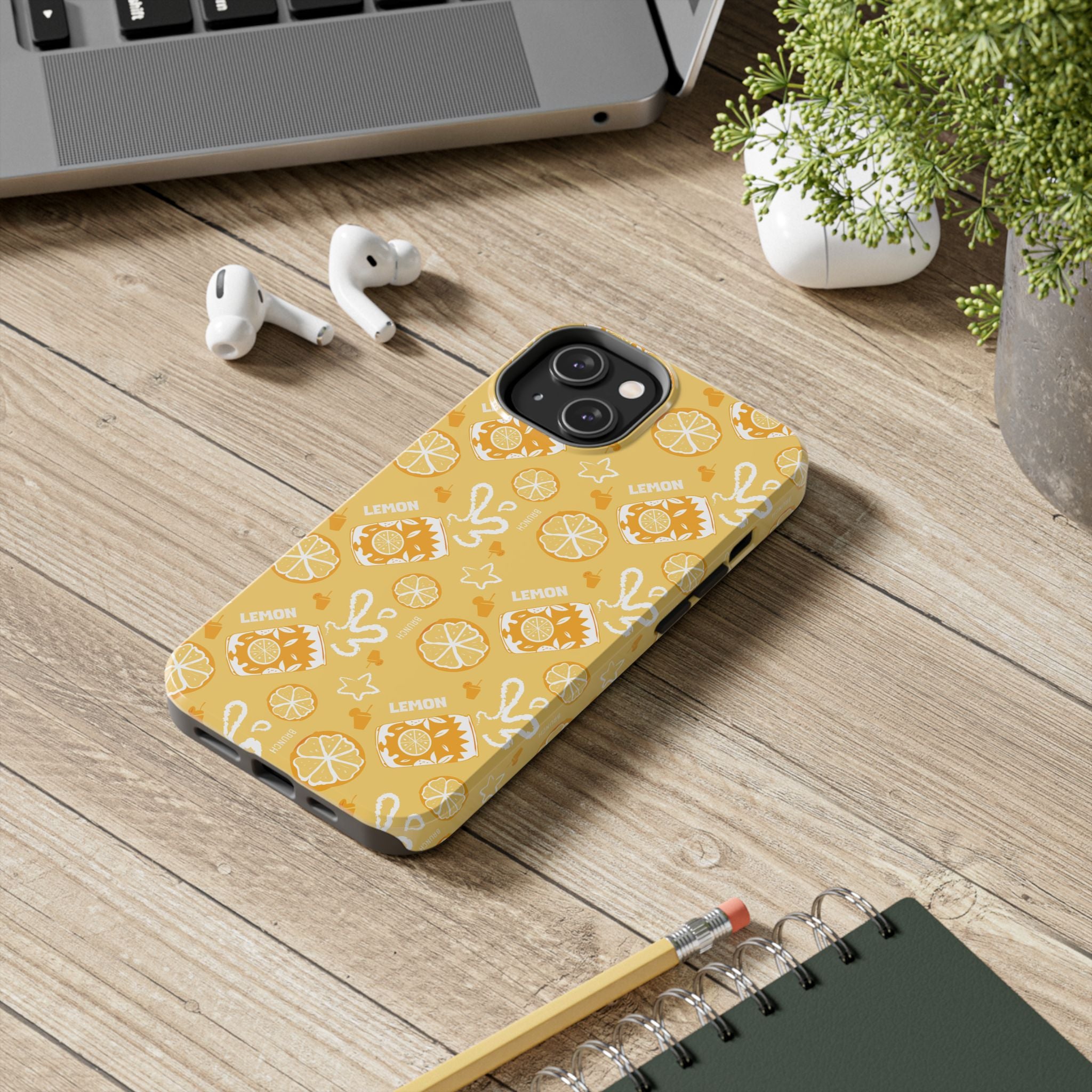 Lemon Brunch Tough Phone Case — Yellow Aperol Inspired Design