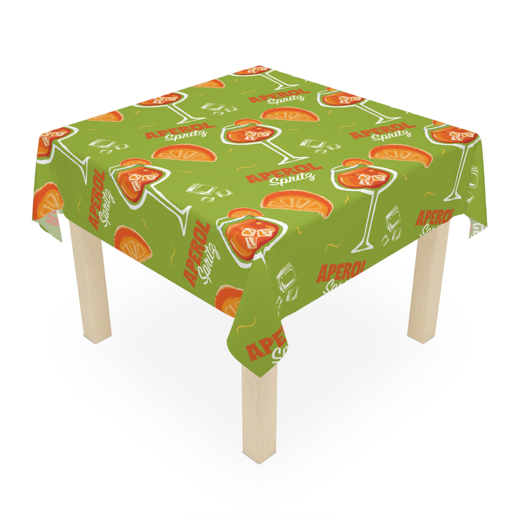 Aperol Spritz Tablecloth — Green Spritz Collection Inspired Design