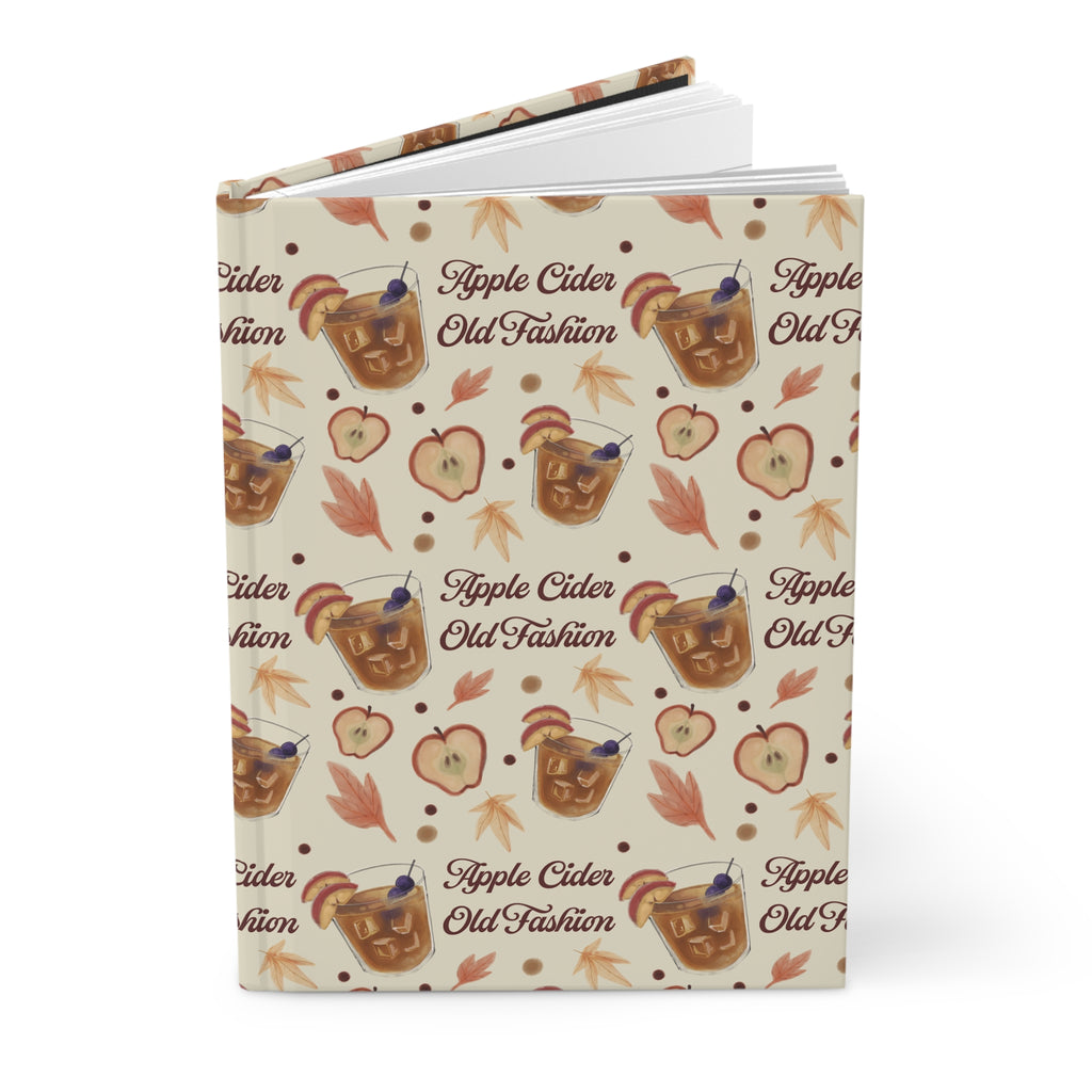 Apple Cider Old Fashioned Hardcover Journal — Beige Apple Cider Collection Inspired Design