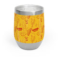 Aperol Brunch Wine Tumbler — Yellow & Red Aperol Inspired Design