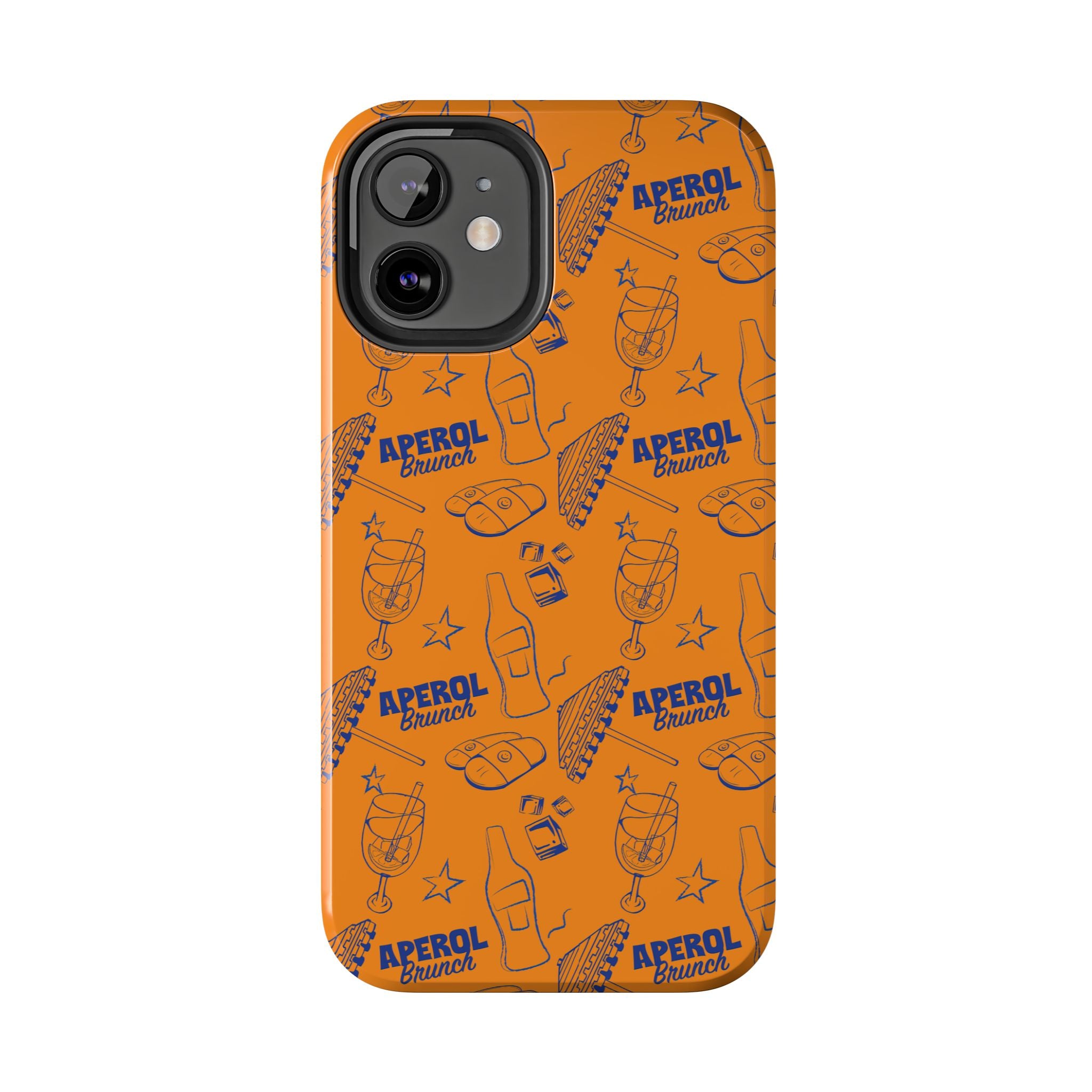 Aperol Brunch Collection Tough Phone Case — Orange and Blue Aperol Inspired Design