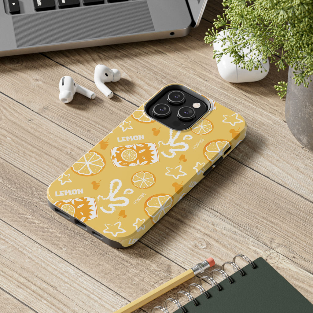 Lemon Brunch Tough Phone Case — Citrus Summer Pattern