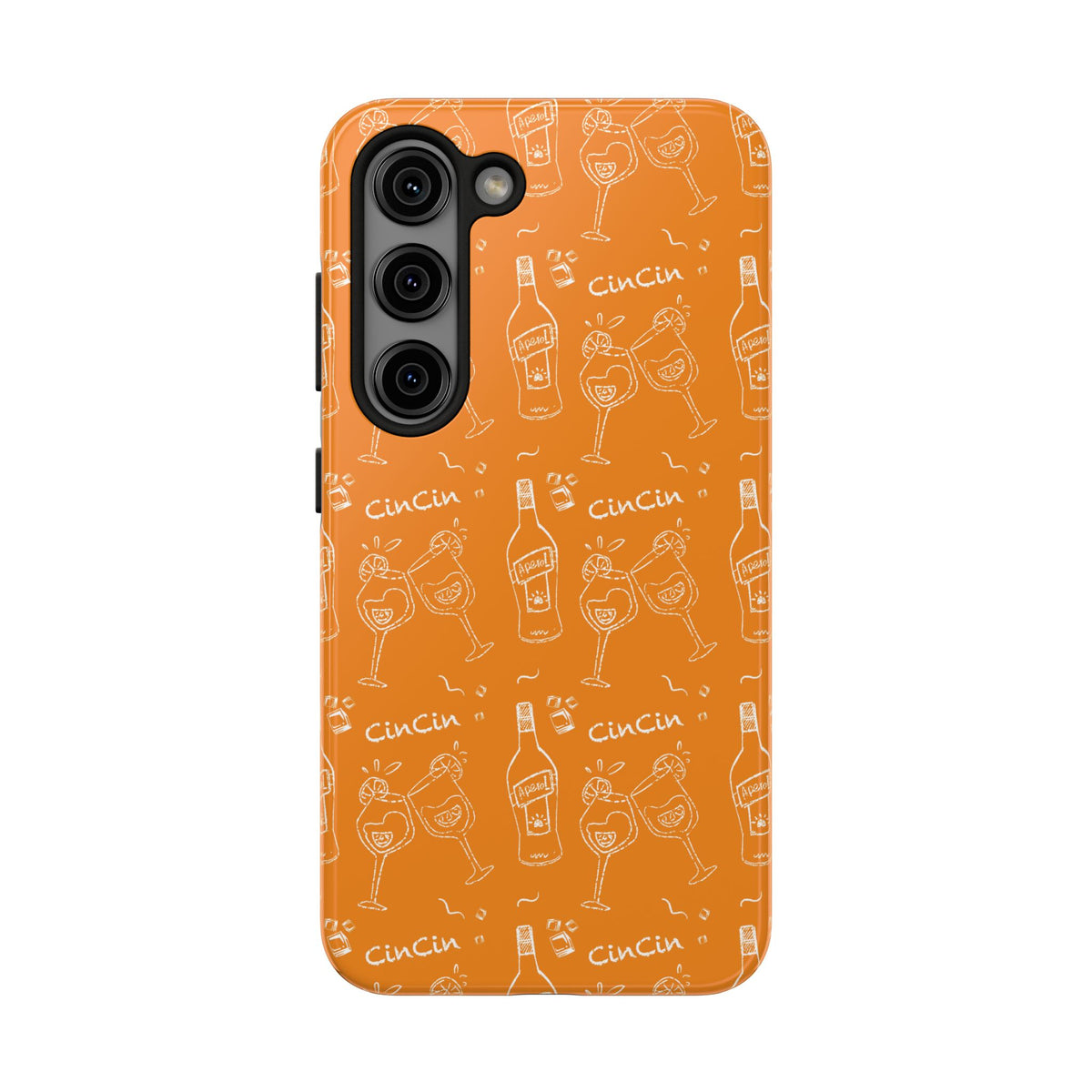 Cin Cin Spritz Tough Phone Case — Orange Citrus Cocktail Pattern