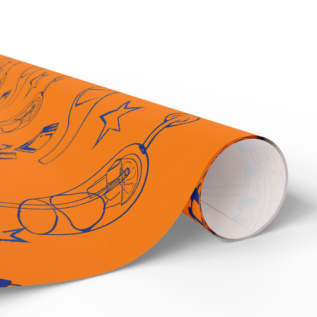 Aperol Brunch Peel Wrapping Paper Roll — Orange Brunch Collection Inspired Design