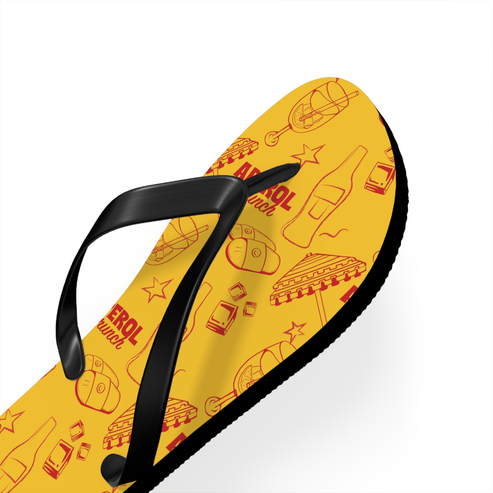 Aperol Brunch Flip Flops – Aperol Yellow Collection Inspired Design
