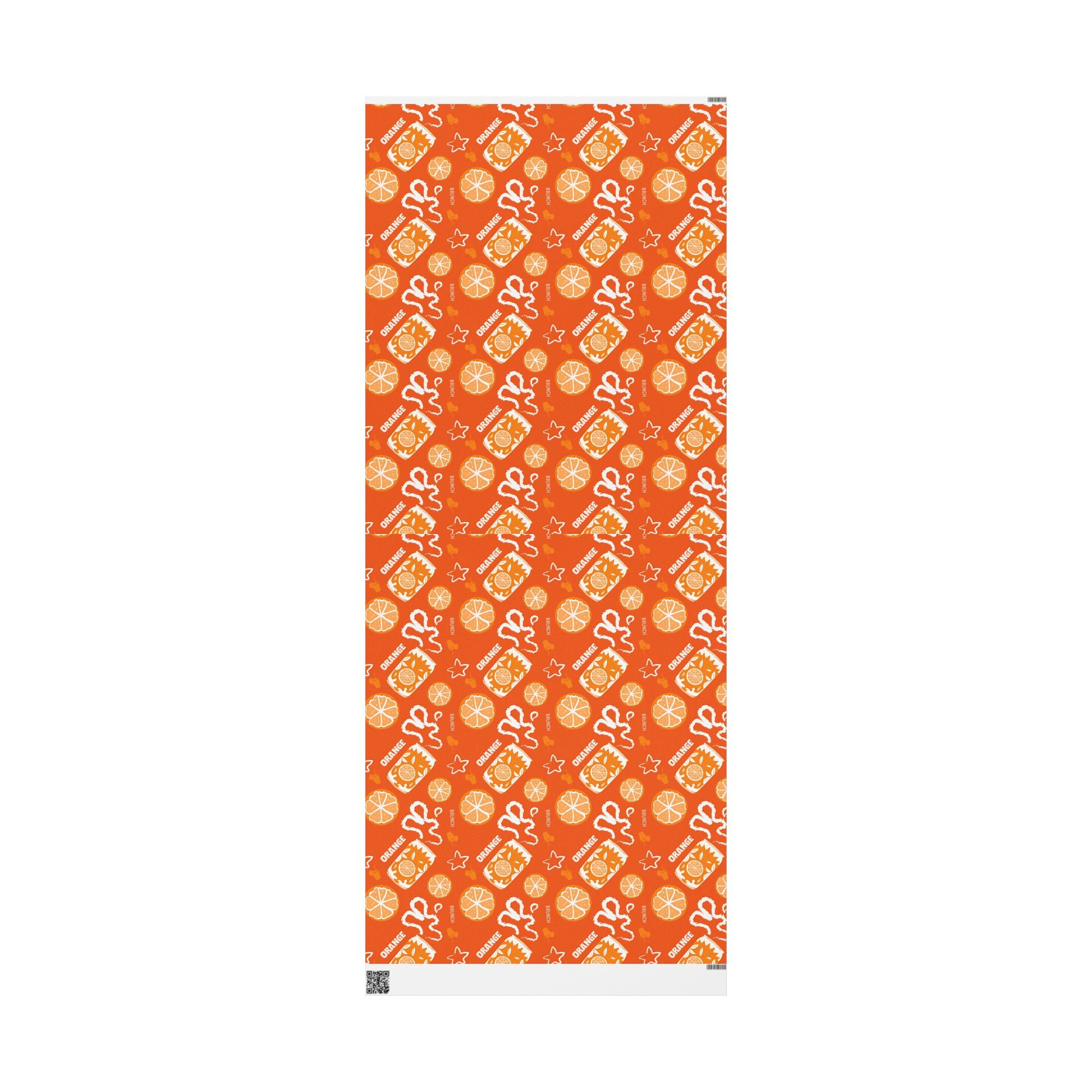 Orange Fruit Brunch Peel Wrapping Paper Roll — Orange Fruit Brunch Collection Inspired Design