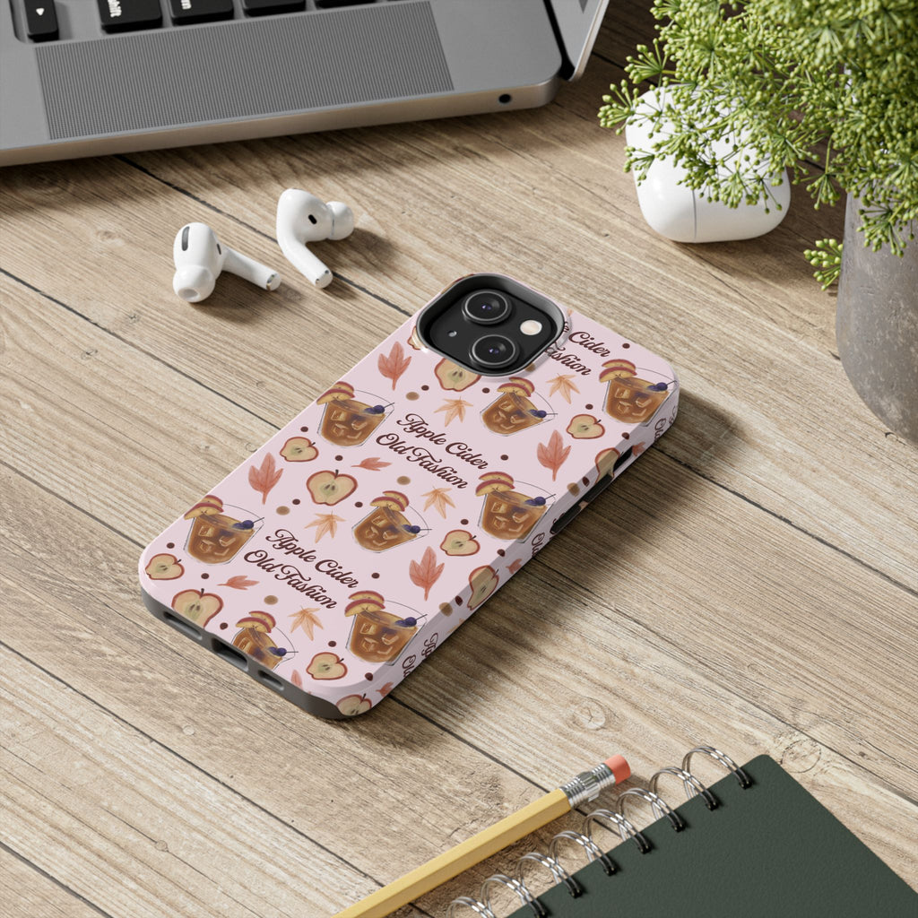 Apple Cider Old Fashioned Tough Phone Case – Light Pink Apple Cider Collection Inspired Design