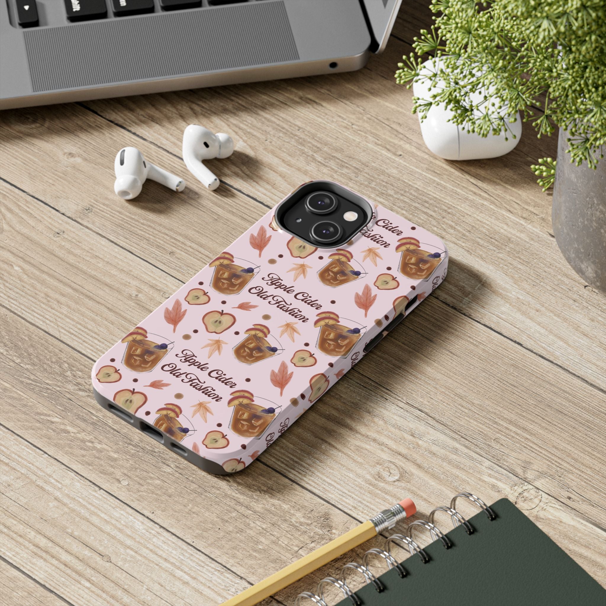 Apple Cider Old Fashioned Tough Phone Case – Light Pink Apple Cider Collection Inspired Design