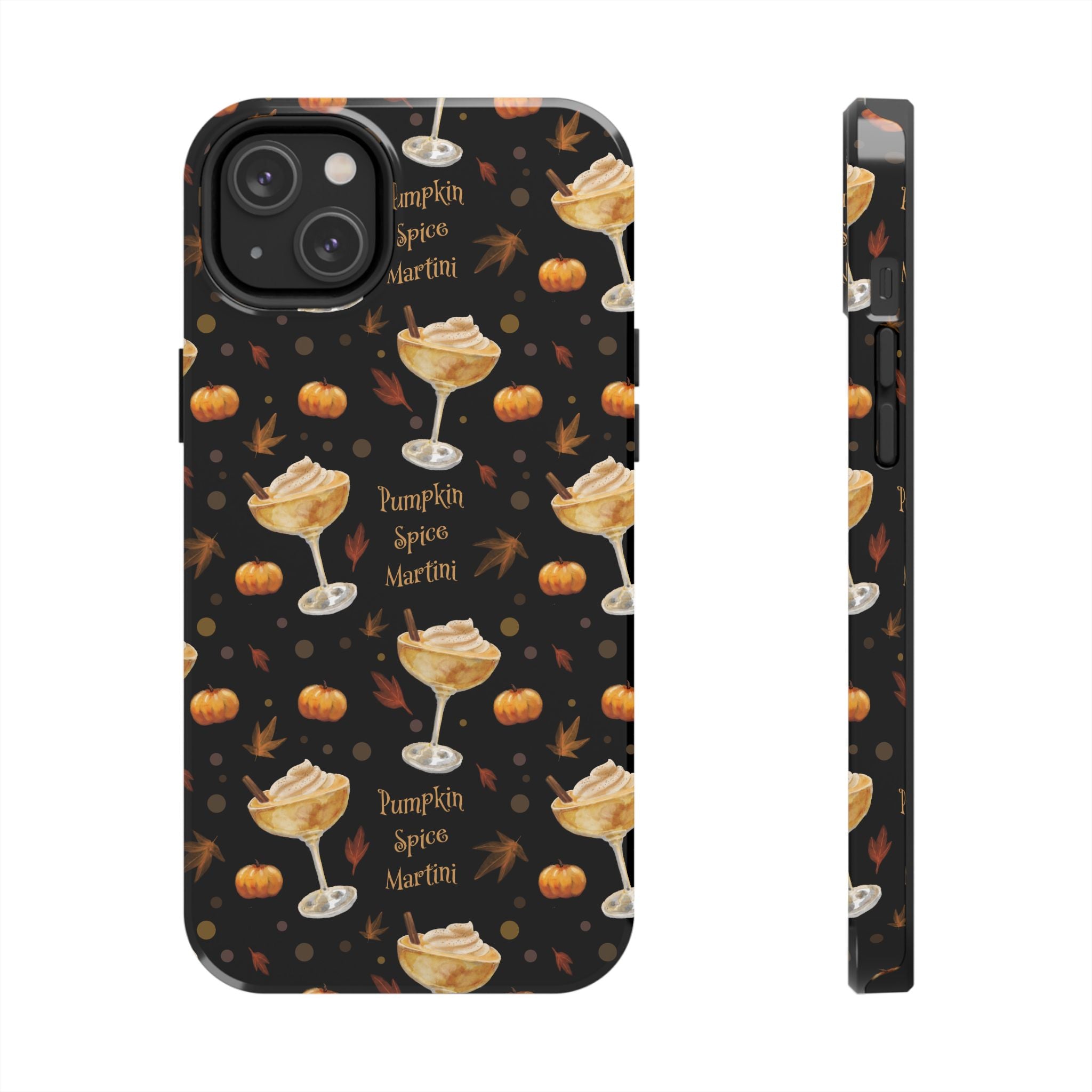 Pumpkin Spice Martini Tough Phone Case — Black Pumpkin Collection Inspired Design