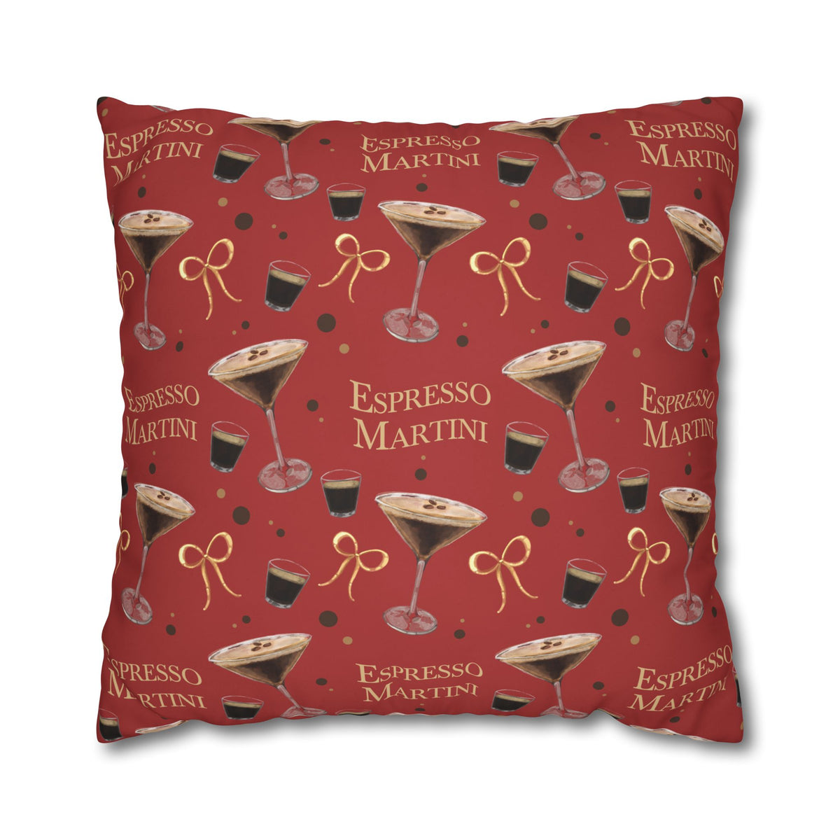 Espresso Martini Pillowcase — Red Espresso Collection Inspired Design