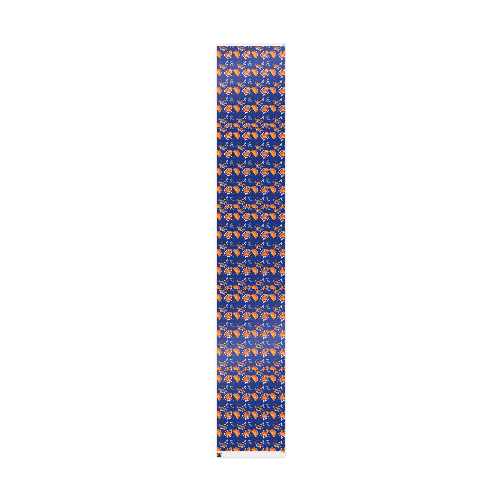 Aperol Spritz Peel Wrapping Paper Roll — Blue Spritz Collection Inspired Design