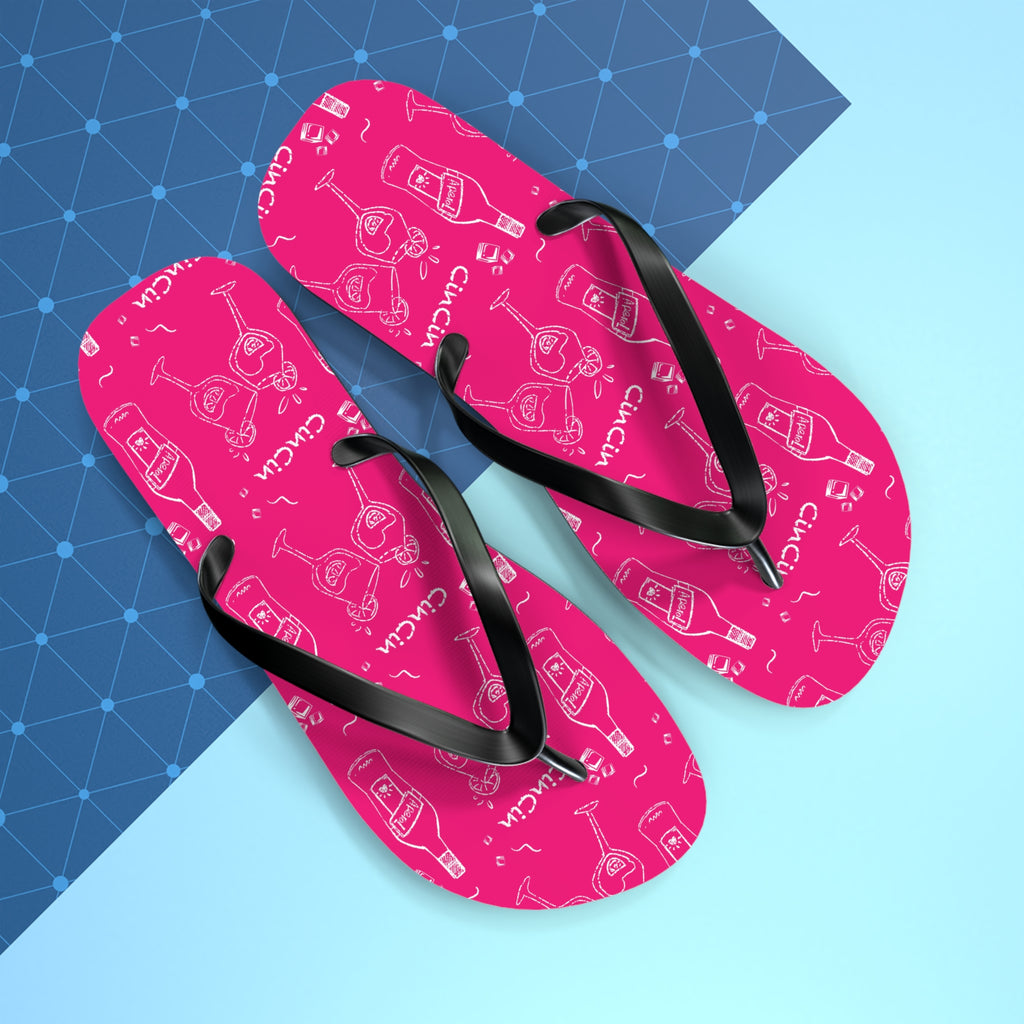Cin Cin Pink Flip Flops — Pink Cin Cin Collection Inspired Design
