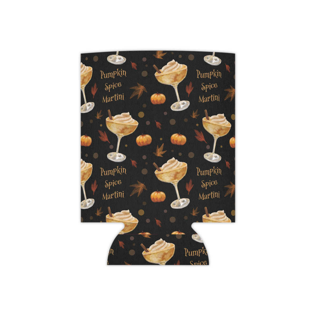 Pumpkin Spice Martini Can Cooler — Black Pumpkin Collection Inspired Design