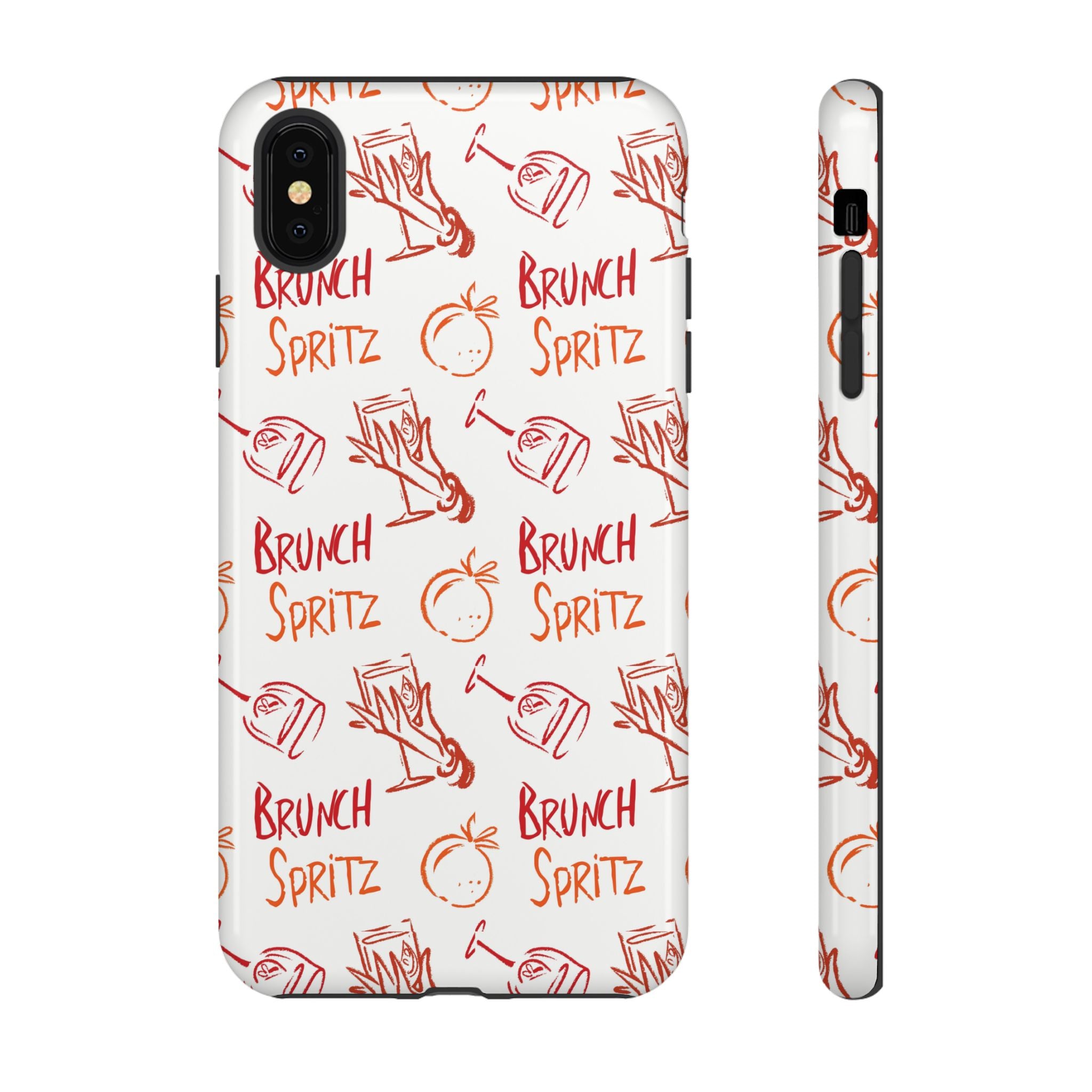 Brunch Spritz Phone Case — Red & Orange Aperol Inspired Design