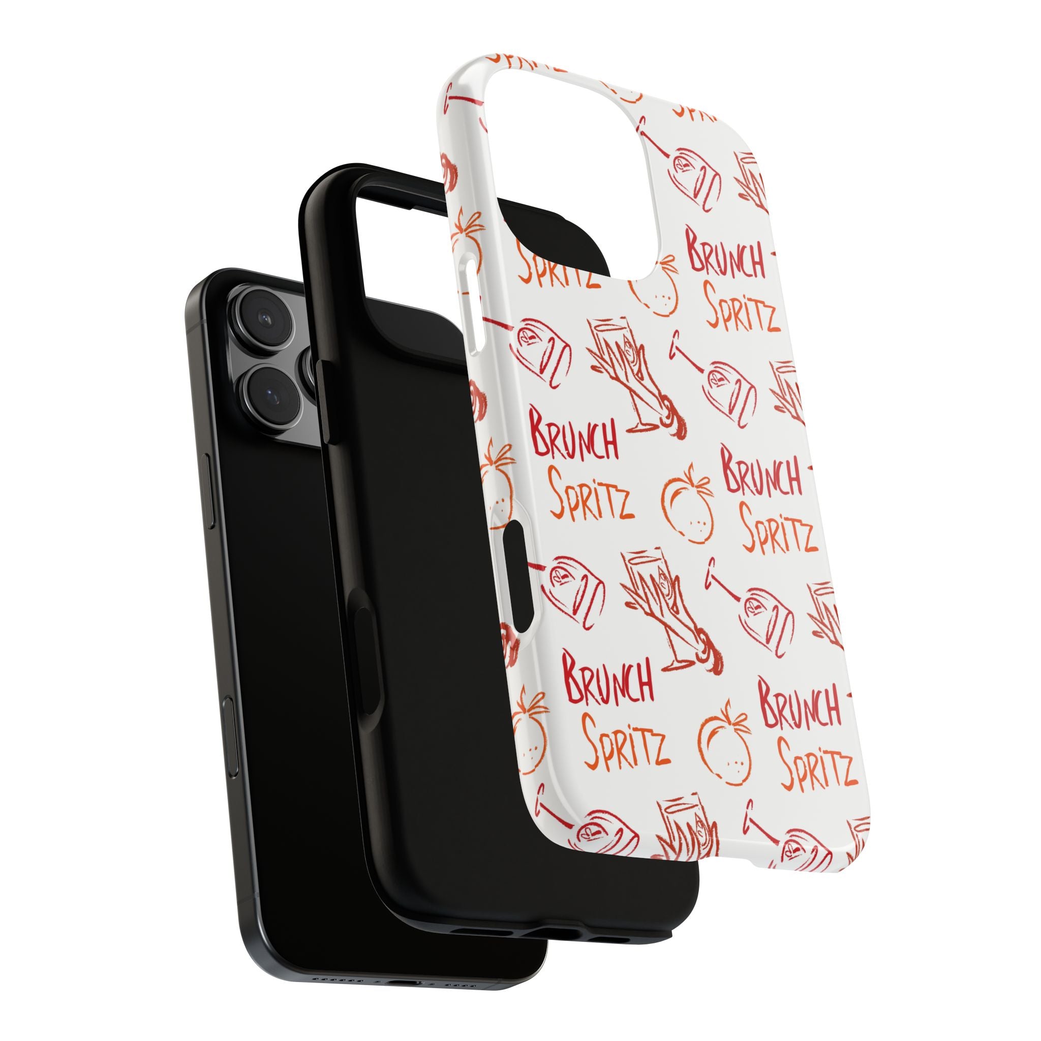 Brunch Spritz Phone Case — Red & Orange Aperol Inspired Design