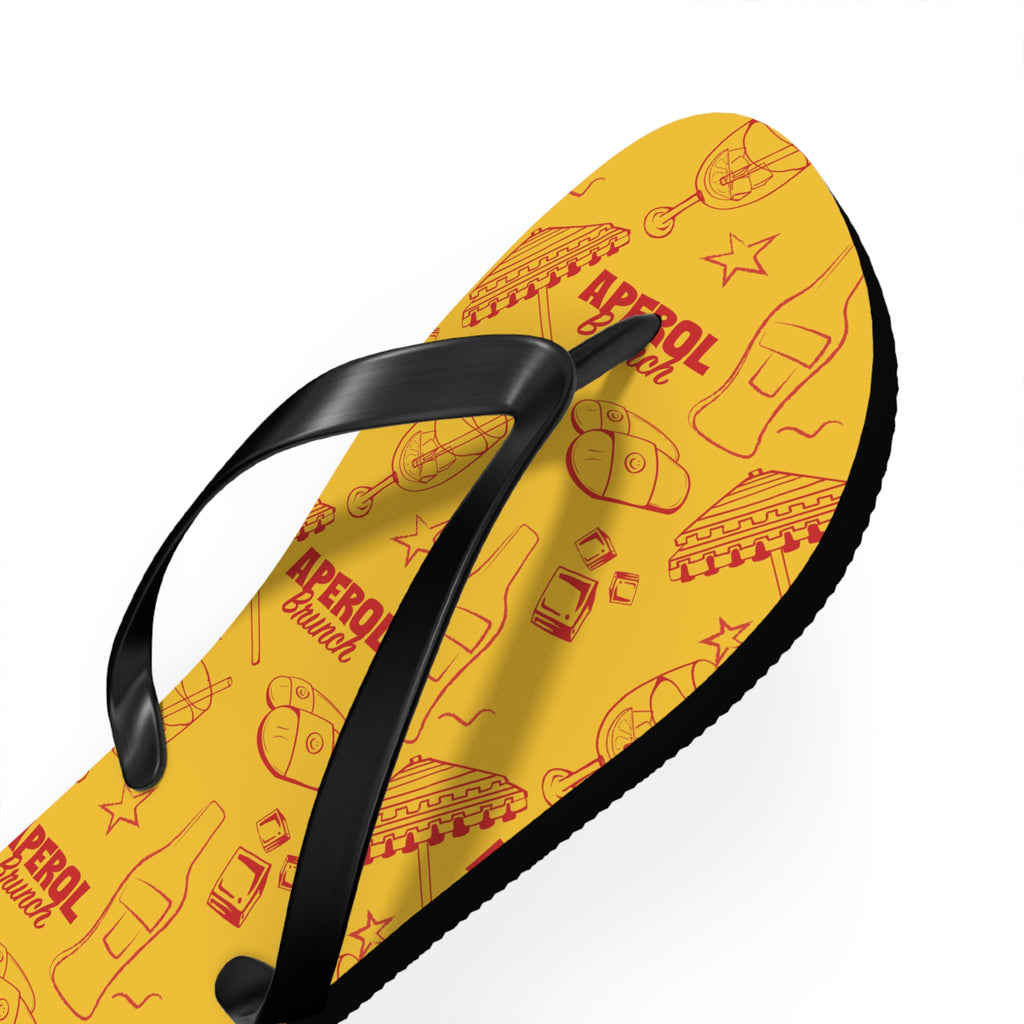 Aperol Brunch Flip Flops – Aperol Yellow Collection Inspired Design