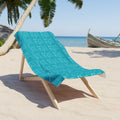 Cin Cin Spritz Beach Towel — Turquoise Citrus Cocktail Pattern