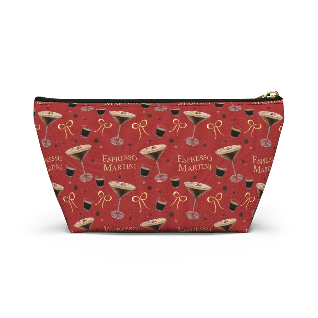 Espresso Martini Accessory Pouch — Red Espresso Collection Inspired Design