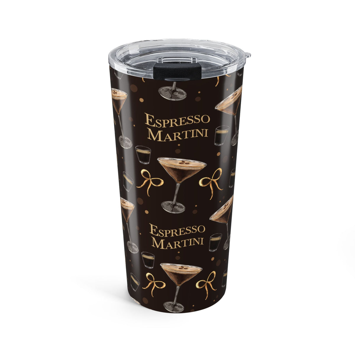 Espresso Martini 20oz Tumbler – Dark Brown Espresso Collection Inspired Design
