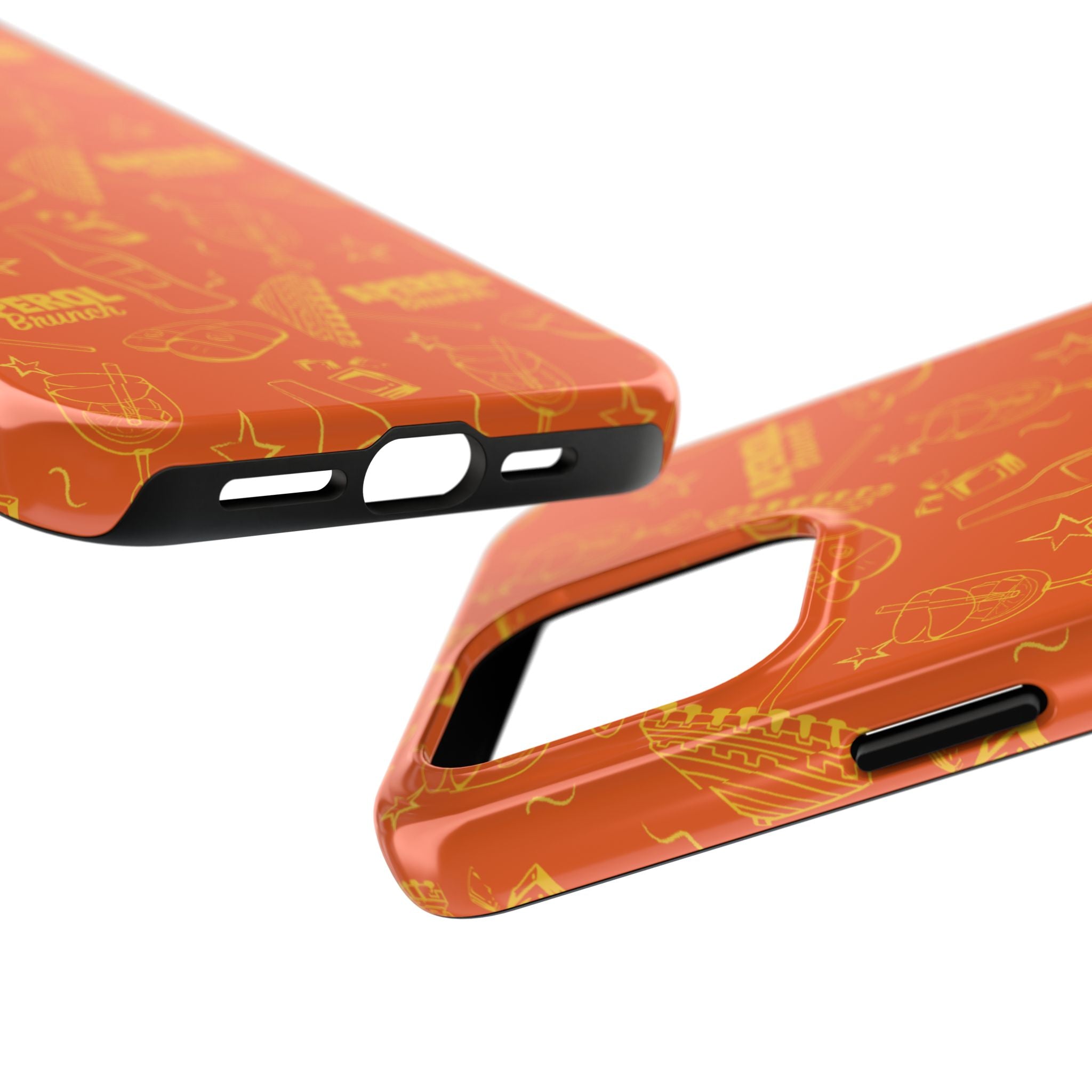 Aperol Brunch Collection Tough Phone Case - Orange and Yellow Brunch Inspired Design