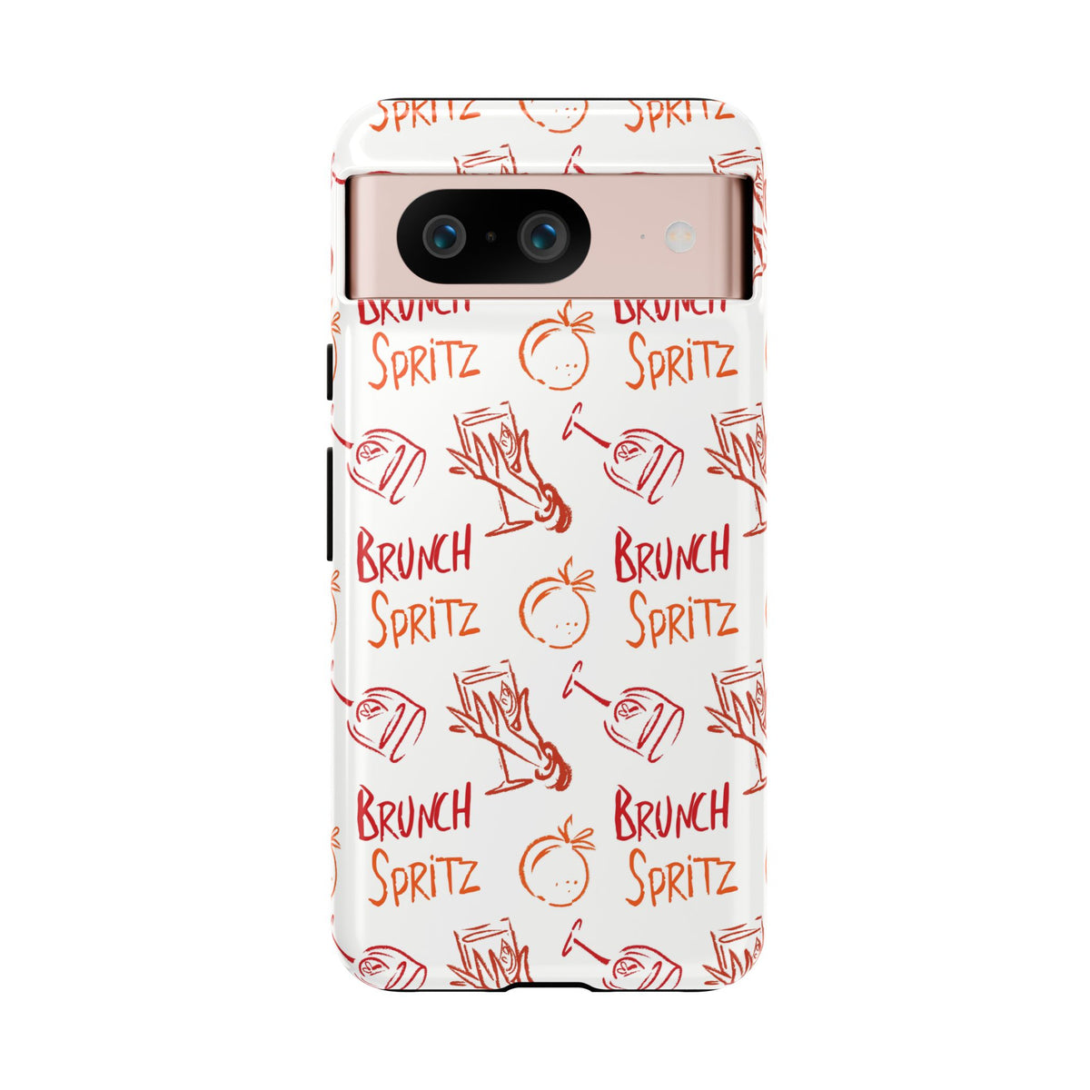 Brunch Spritz Phone Case — Red & Orange Aperol Inspired Design