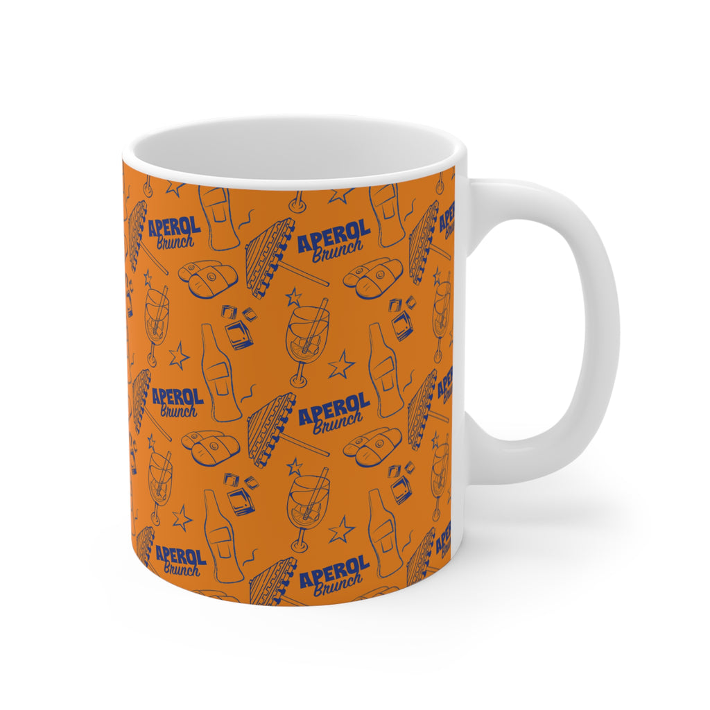 Aperol Brunch 11oz Coffee Mug — Orange Brunch Collection Inspired Design