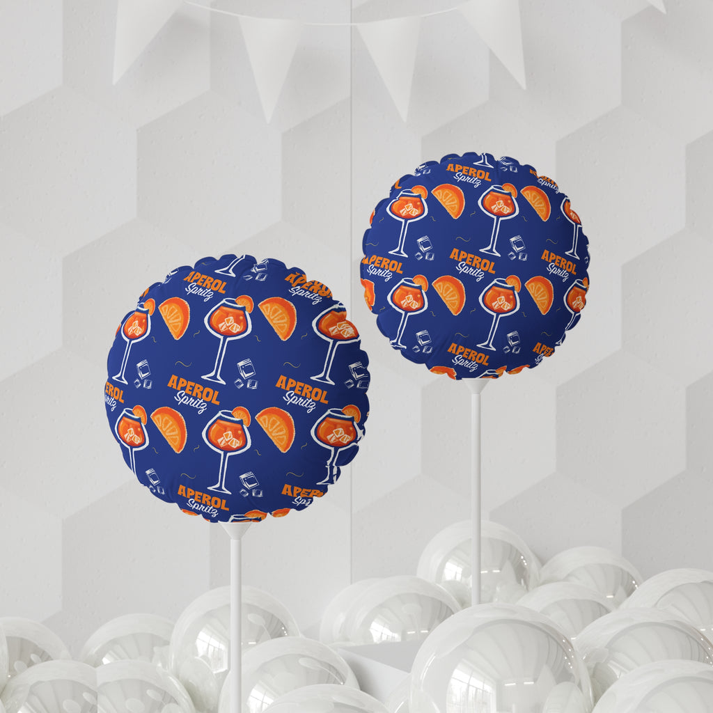 Aperol Spritz 11" Foil Balloon — Blue Spritz Collection Inspired Design