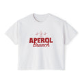 Aperol Brunch Women's Boxy Tee — Red Aperol Inspired Shirt