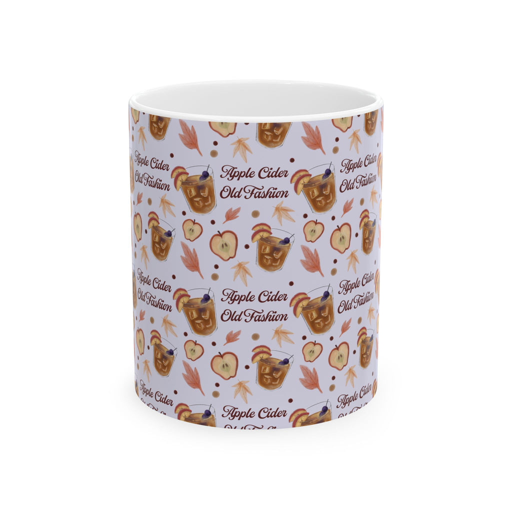 Apple Cider Old Fashioned 11oz Coffee Mug — Light Violet Apple Cider Collection Inspired Design