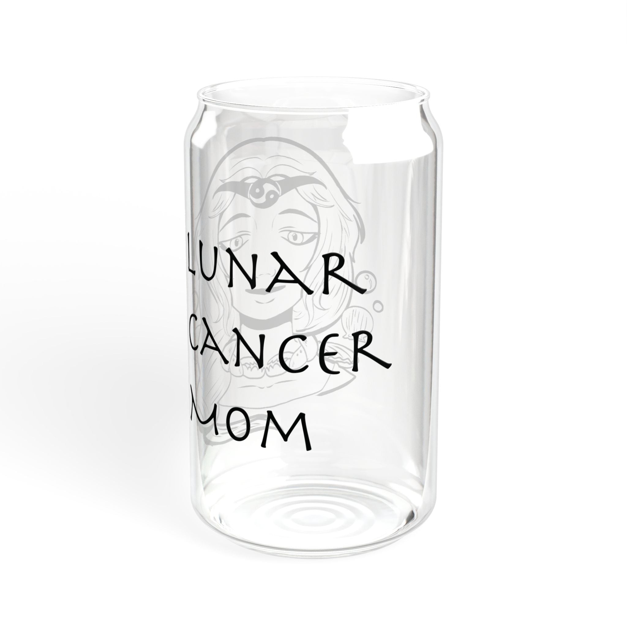 Cancer Mom Glass Cup – 16oz Zodiac Gift for Mom | Astrology Drinkware