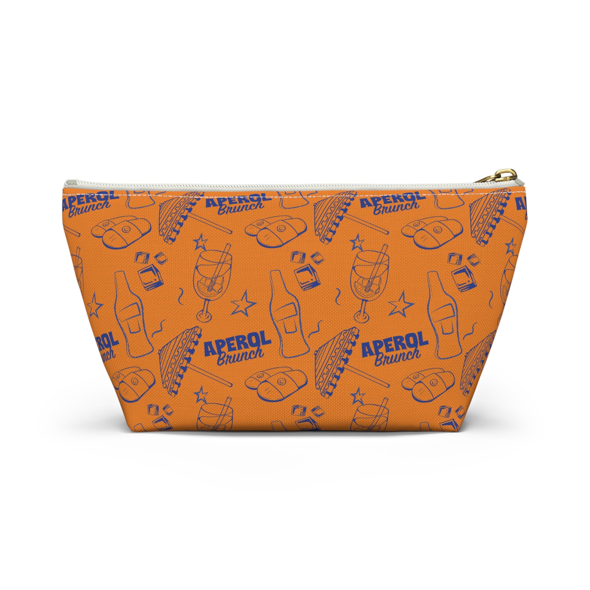 Aperol Brunch Accessory Pouch — Orange Aperol Inspired Design