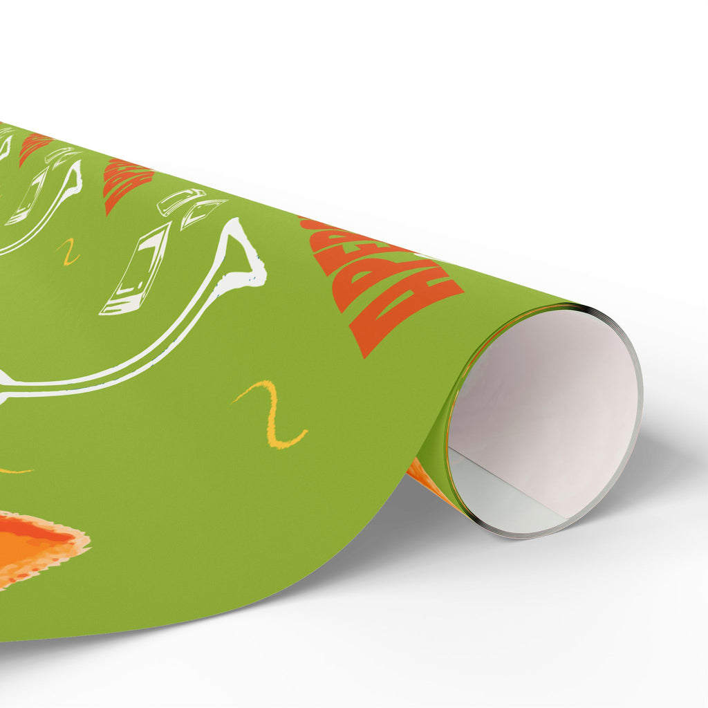 Aperol Spritz Peel Wrapping Paper Roll — Green Spritz Collection Inspired Design