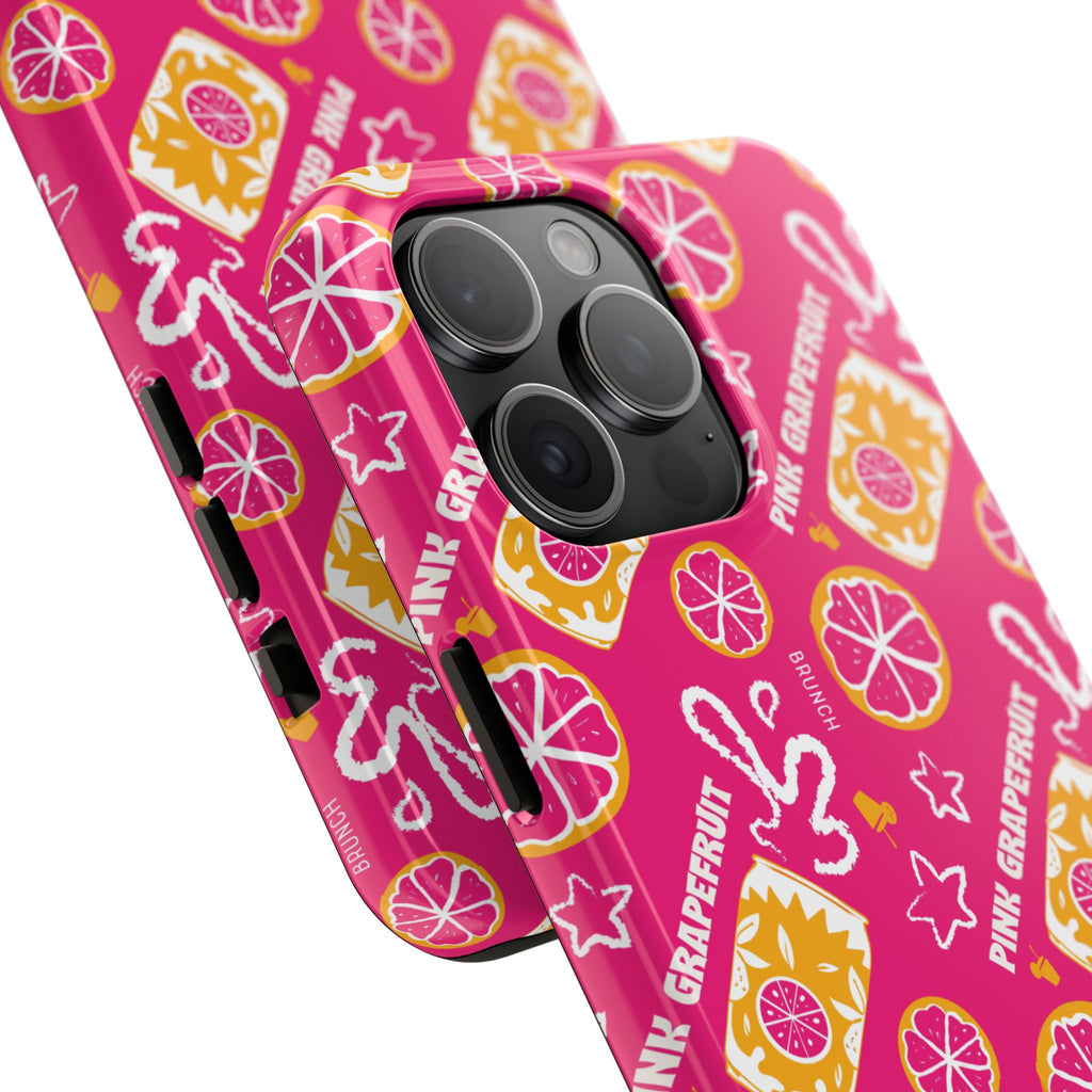 Pink Grapefruit Fruit CollectionTough Phone Case — Pink Aperol Inspired Design