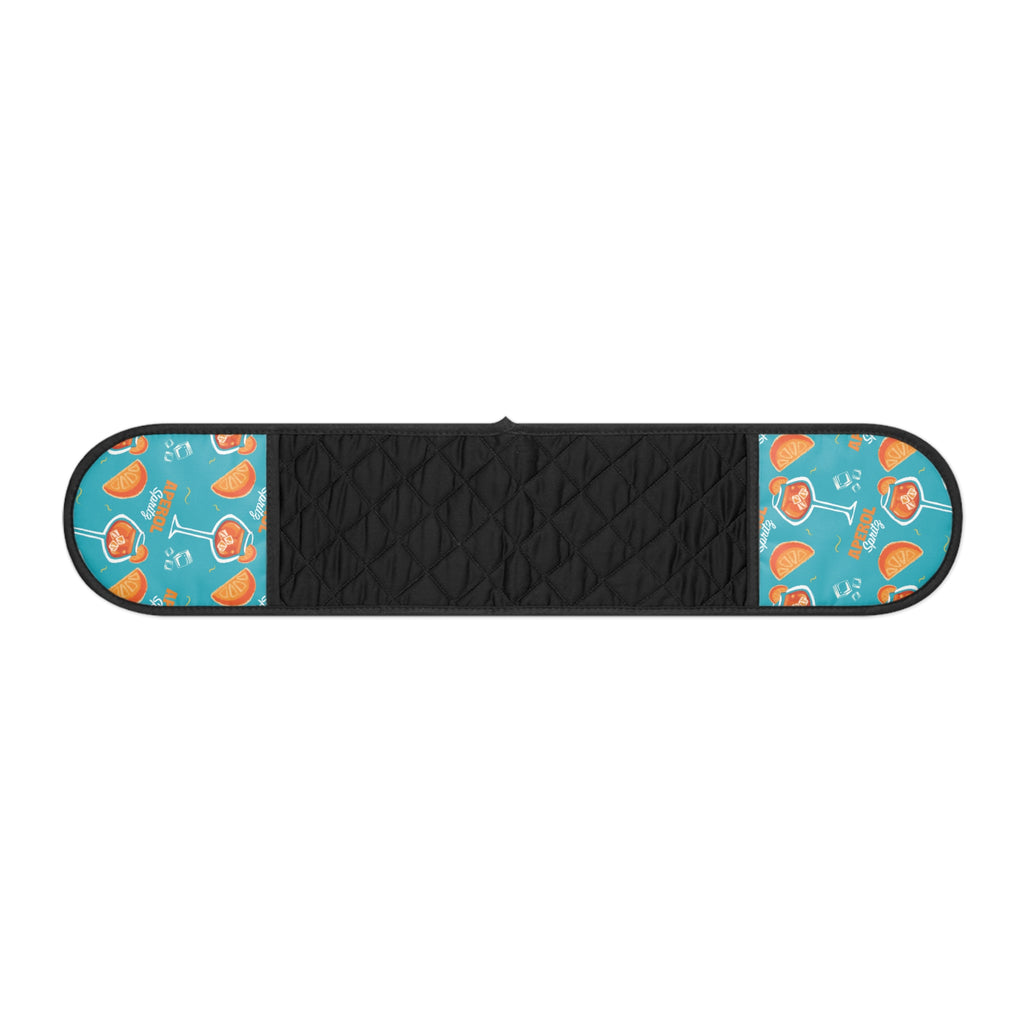 Aperol Spritz Turquoise Double Oven Mitt — Citrus Kitchen Decor