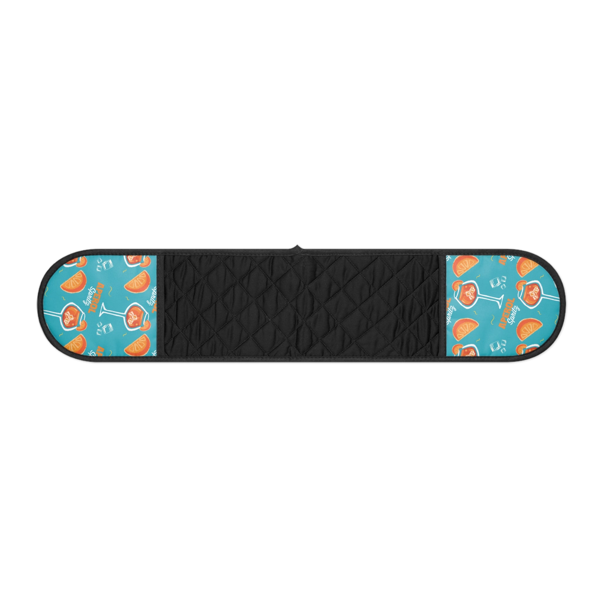 Aperol Spritz Turquoise Double Oven Mitt — Citrus Kitchen Decor