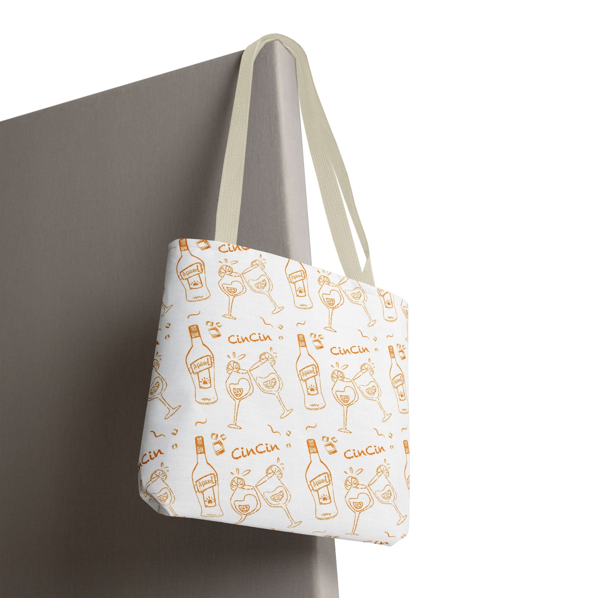 Cin Cin Tote Bag — White Cin Cin Brunch Inspired Design