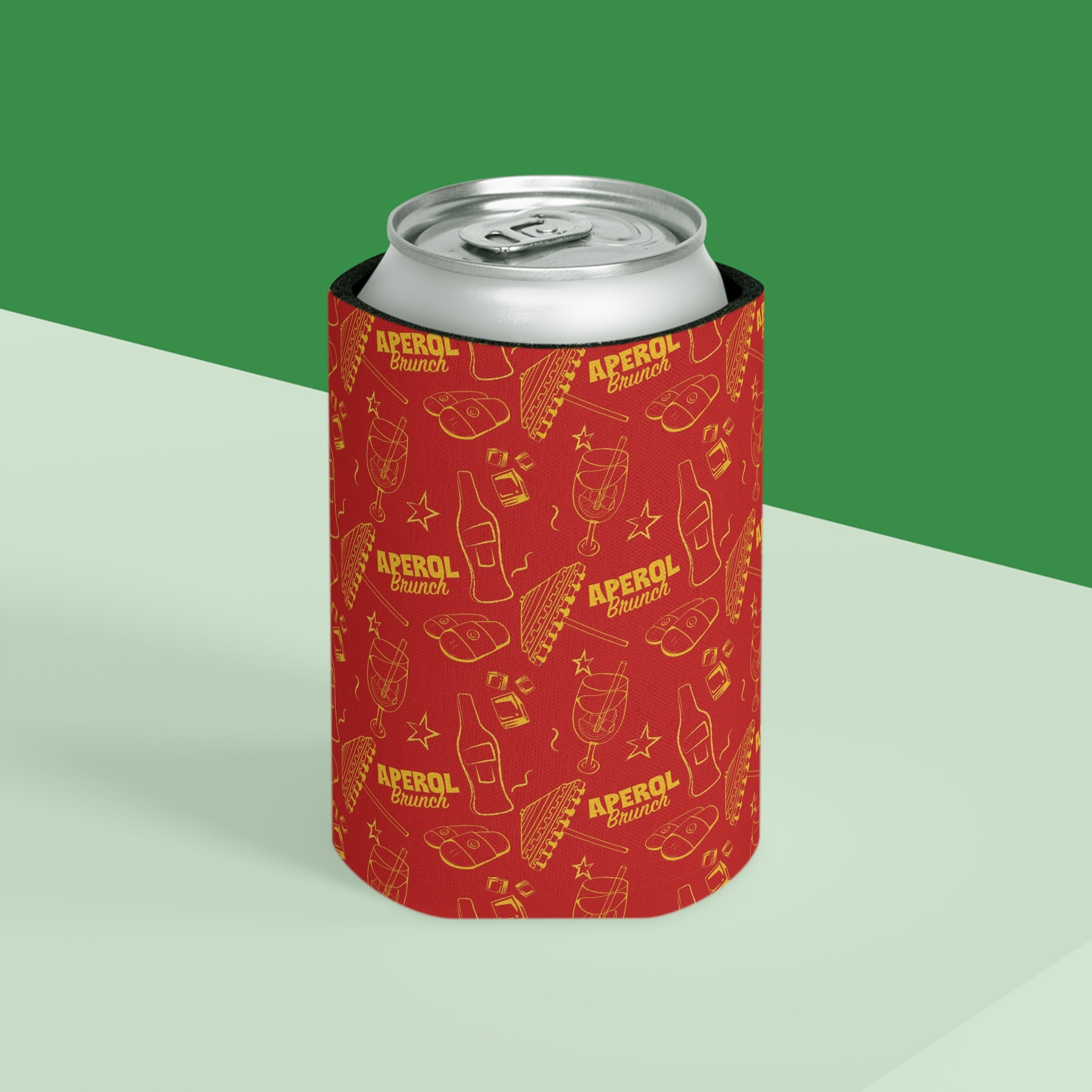 Aperol Brunch Red Collection Can Cooler - Red Aperol Inspired Design