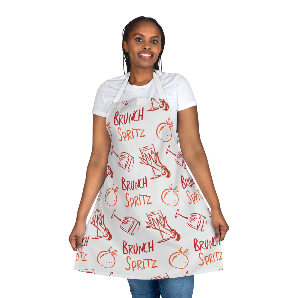 Brunch Spritz Apron — White Brunch Collection Inspired Design