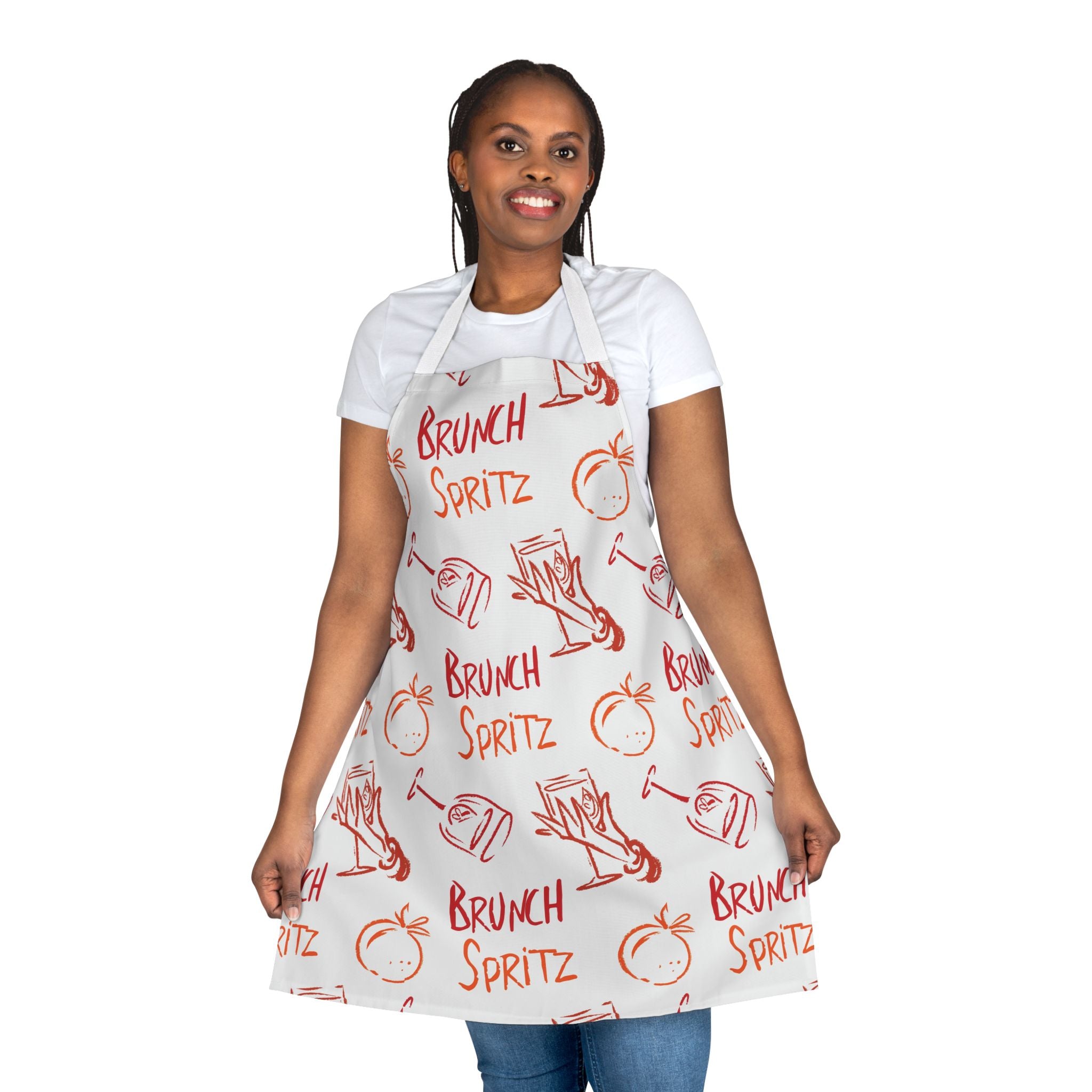 Brunch Spritz Apron — White Brunch Collection Inspired Design